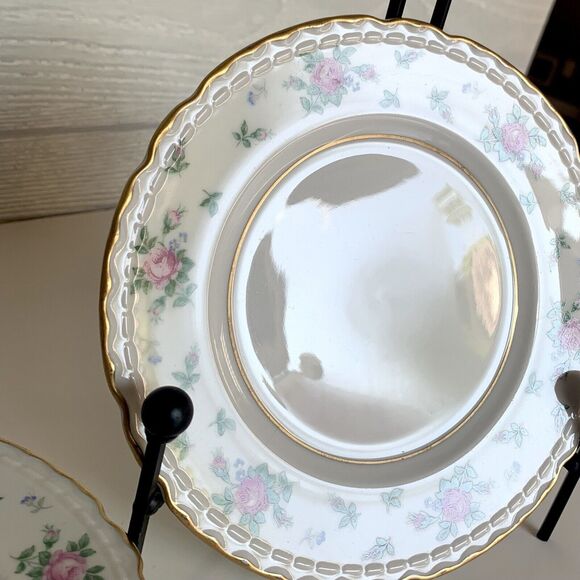 Sweet Briar Princess China Bread Plates Dinnerware Set Of 3 - Picture 2 of 5
